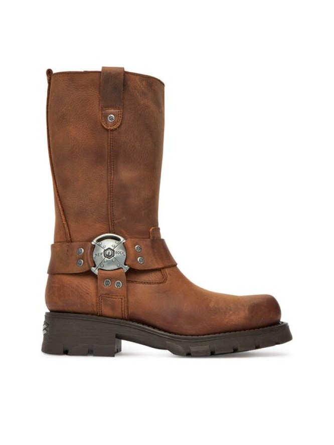 NEW ROCK Kozaki M-7610-C2 Brązowy