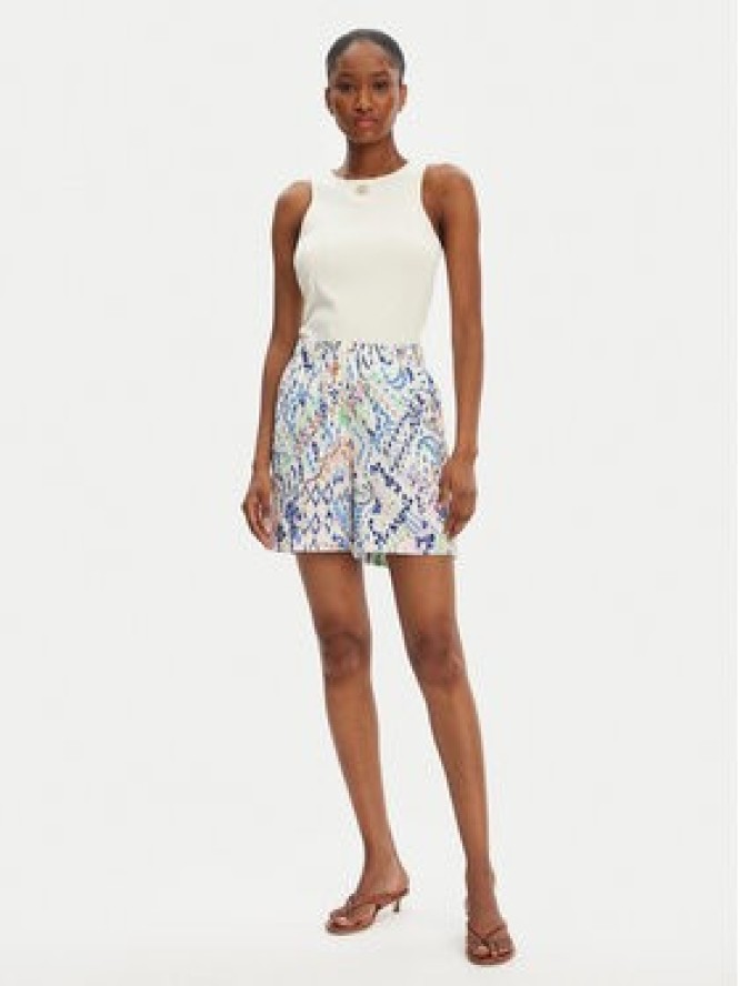 JDY Szorty materiałowe Troya 15347221 Écru Loose Fit