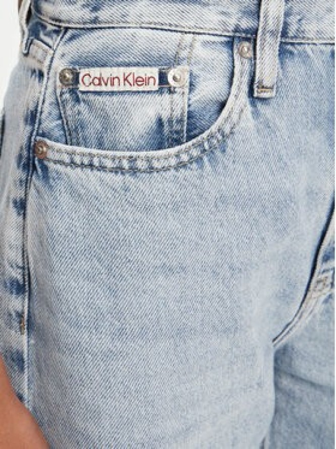 Calvin Klein Jeans Jeansy Barrel J20J225603 Niebieski Loose Fit