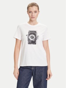 Weekend Max Mara T-Shirt Guglia 2525976031 Biały Regular Fit