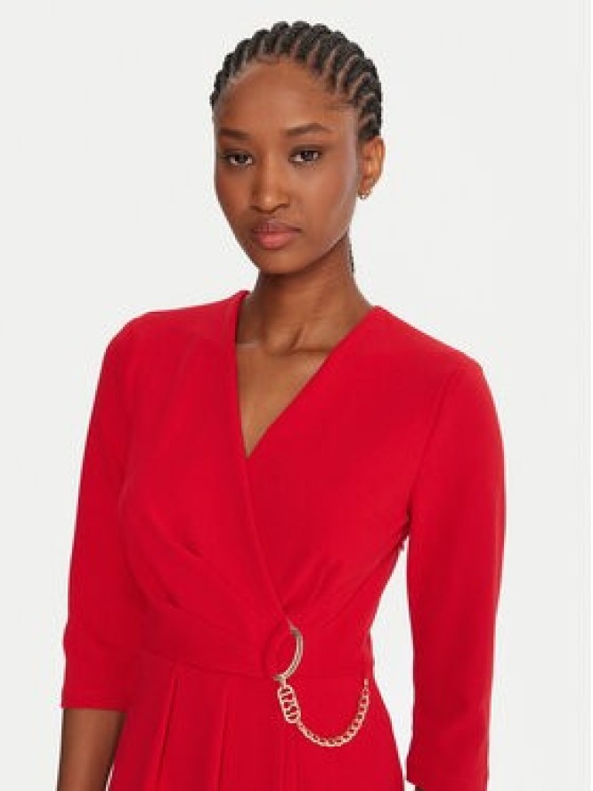 Rinascimento Sukienka koktajlowa CFC0020071002 Czerwony Regular Fit