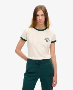 Damska dopasowana koszulka Superdry Athletic Essentials Ringer