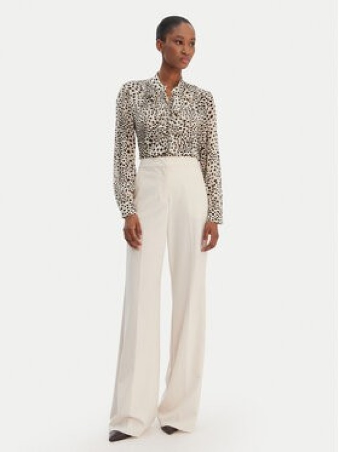 Marella Koszula Canapa 2613111151 Écru Regular Fit