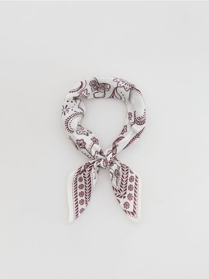 Bawełniana apaszka - burgundowy