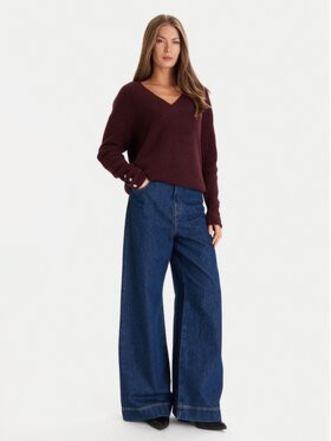 Morgan Sweter 252-MSTAR Bordowy Regular Fit