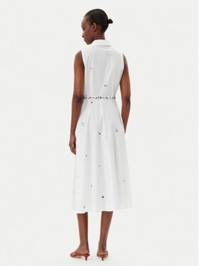 Marella Sukienka koszulowa Ensign 2513221222 Biały Regular Fit