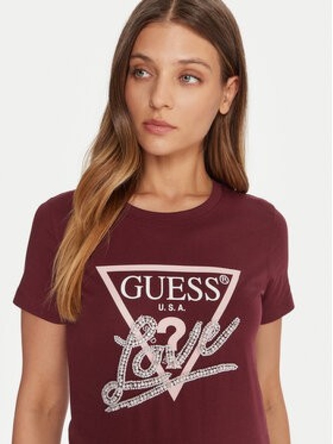Guess T-Shirt W5YI40 I3Z14 Czerwony Regular Fit