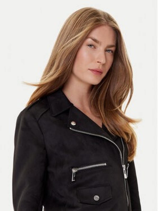 Morgan Kurtka z imitacji skóry 241-GOUSMI Czarny Regular Fit