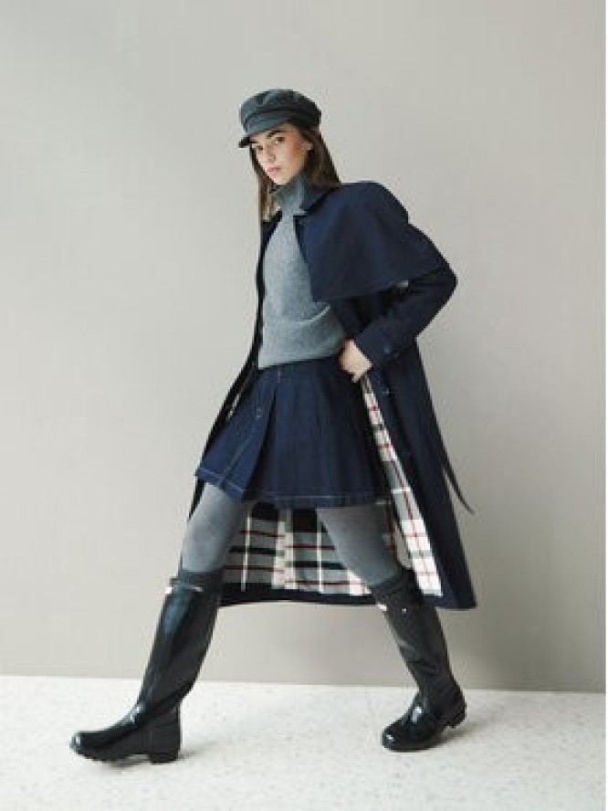 Hunter Trencz Keltie HARW0014251 Granatowy Regular Fit