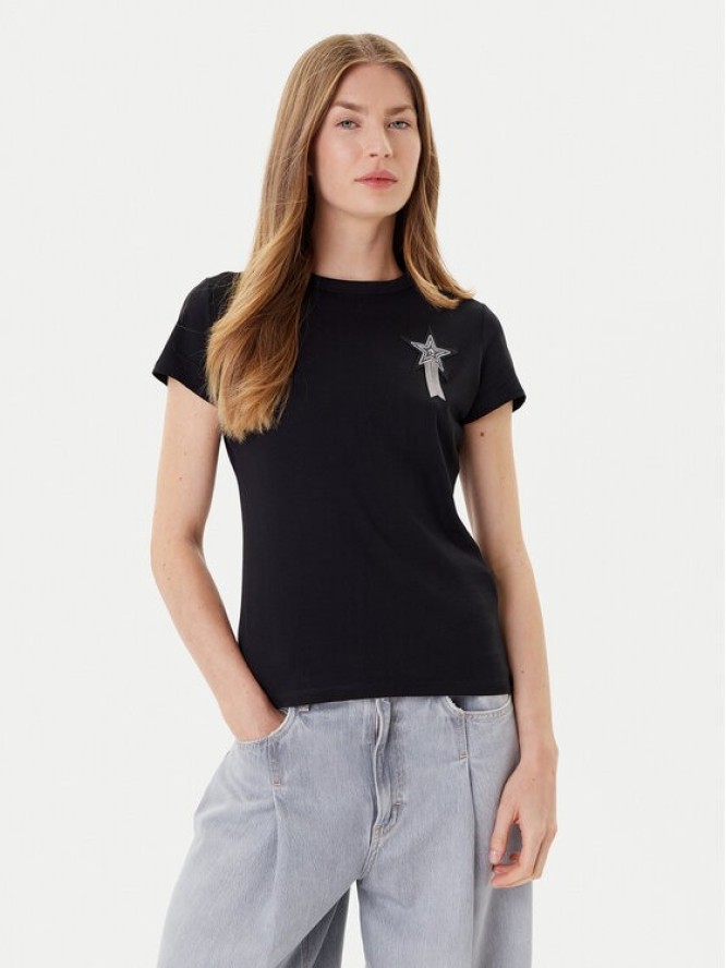 BOSS T-Shirt Endora 50545287 Czarny Regular Fit