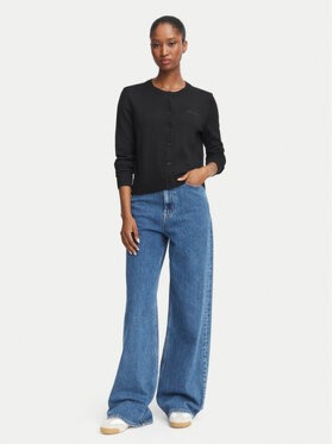 Guess Jeans Kardigan W6BR02 Z1245 Czarny Regular Fit