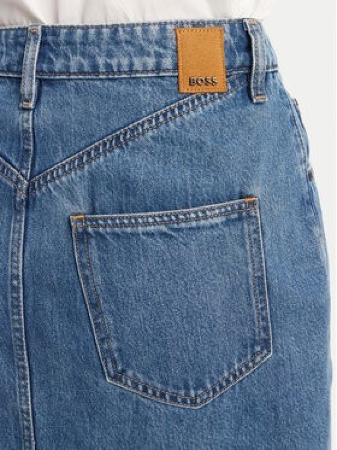 BOSS Spódnica jeansowa Cobaltide 50538596 Niebieski Regular Fit