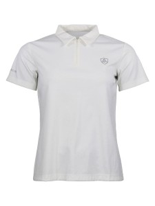 Peak Mountain Funkcyjna koszulka polo "Achance" w kolorze kremowym rozmiar: S