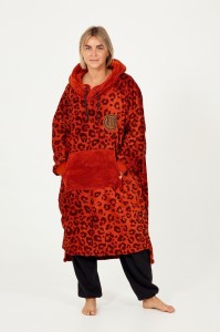 Sofa Poncho dla dorosłych - przytulna i ciepła - Leopard