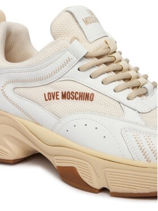 LOVE MOSCHINO Sneakersy JA15426G1OIQ411A Biały