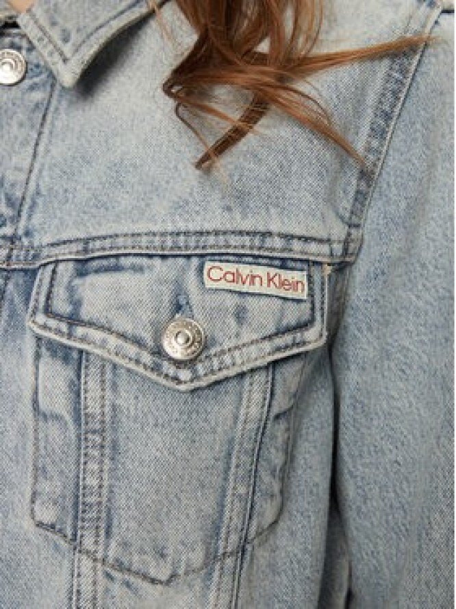 Calvin Klein Jeans Kurtka jeansowa 90's J20J224544 Niebieski Regular Fit