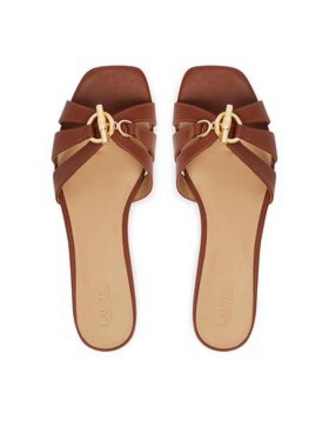 LAUREN RALPH LAUREN Klapki Blaike 802982875001 Brązowy