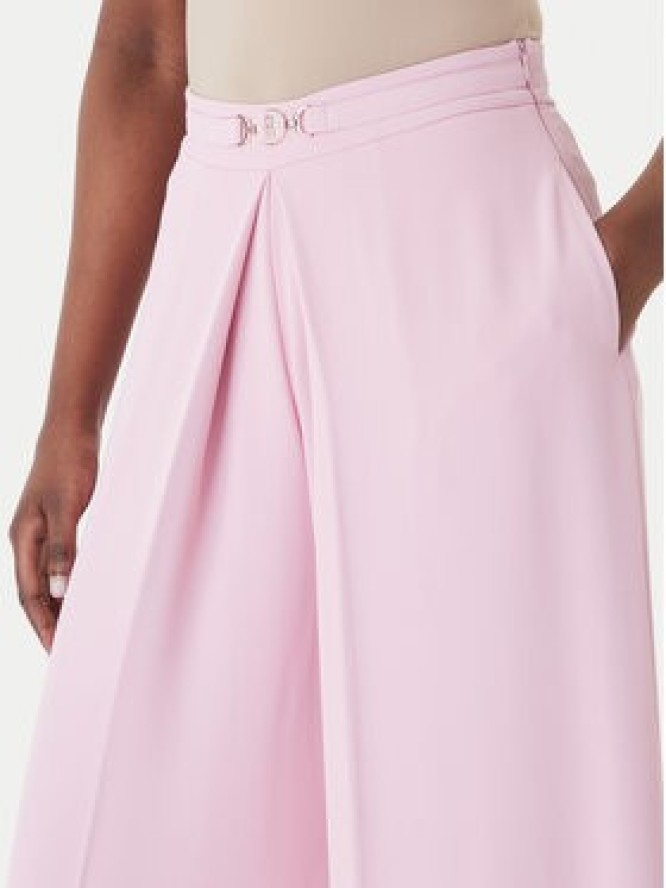 Fracomina Spodnie palazzo FS26SV3007W47601 Różowy Regular Fit