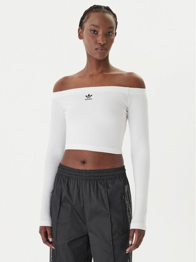 adidas Bluzka Essentials KE3153 Biały Slim Fit