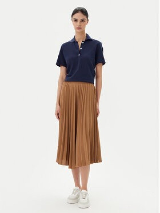 Tommy Hilfiger Spódnica plisowana WW0WW43886 Brązowy Regular Fit