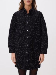 Sukienka ze strasem - czarny