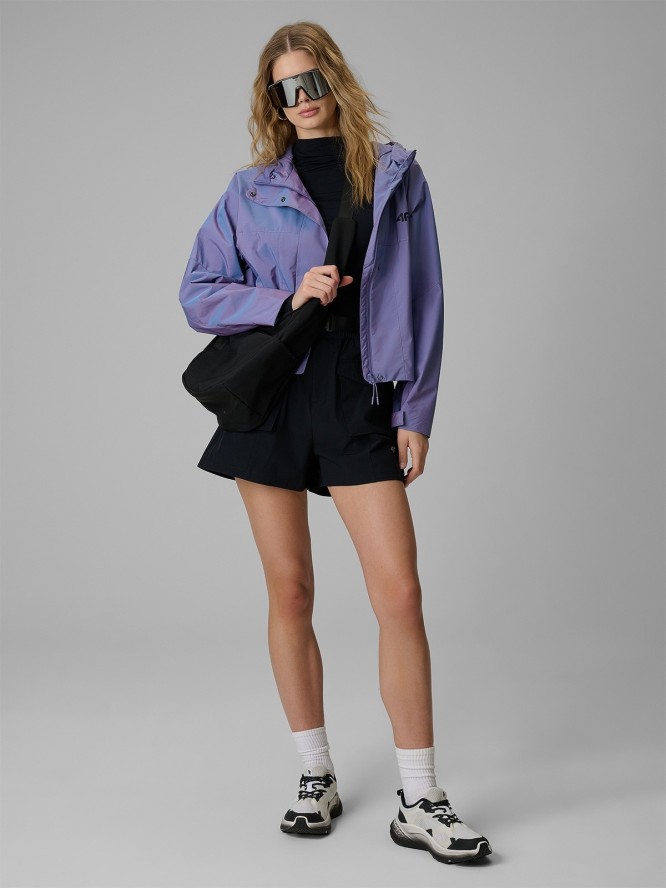 4F Kurtka przejściowa damska - fioletowa S