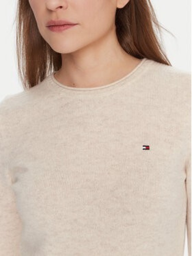 Tommy Hilfiger Sweter WW0WW40264 Écru Regular Fit