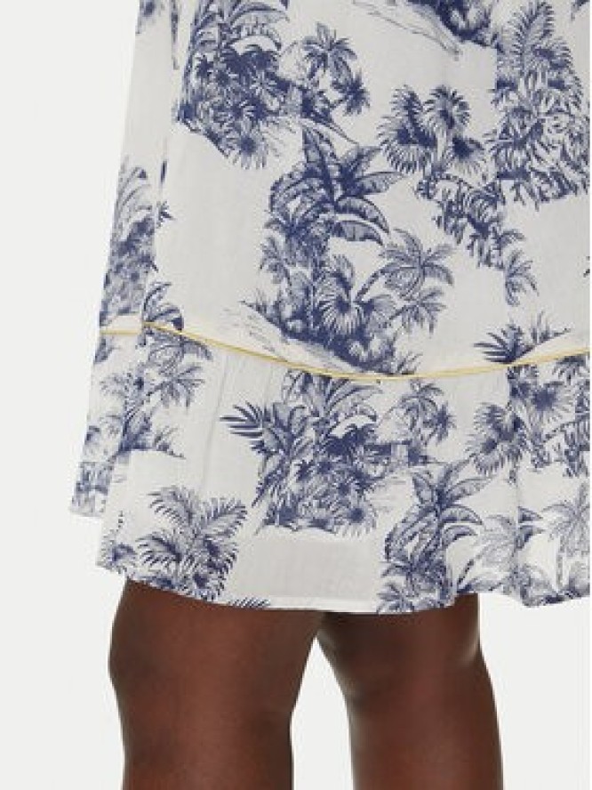 Iconique Sukienka koszulowa IC25-074 Biały Regular Fit