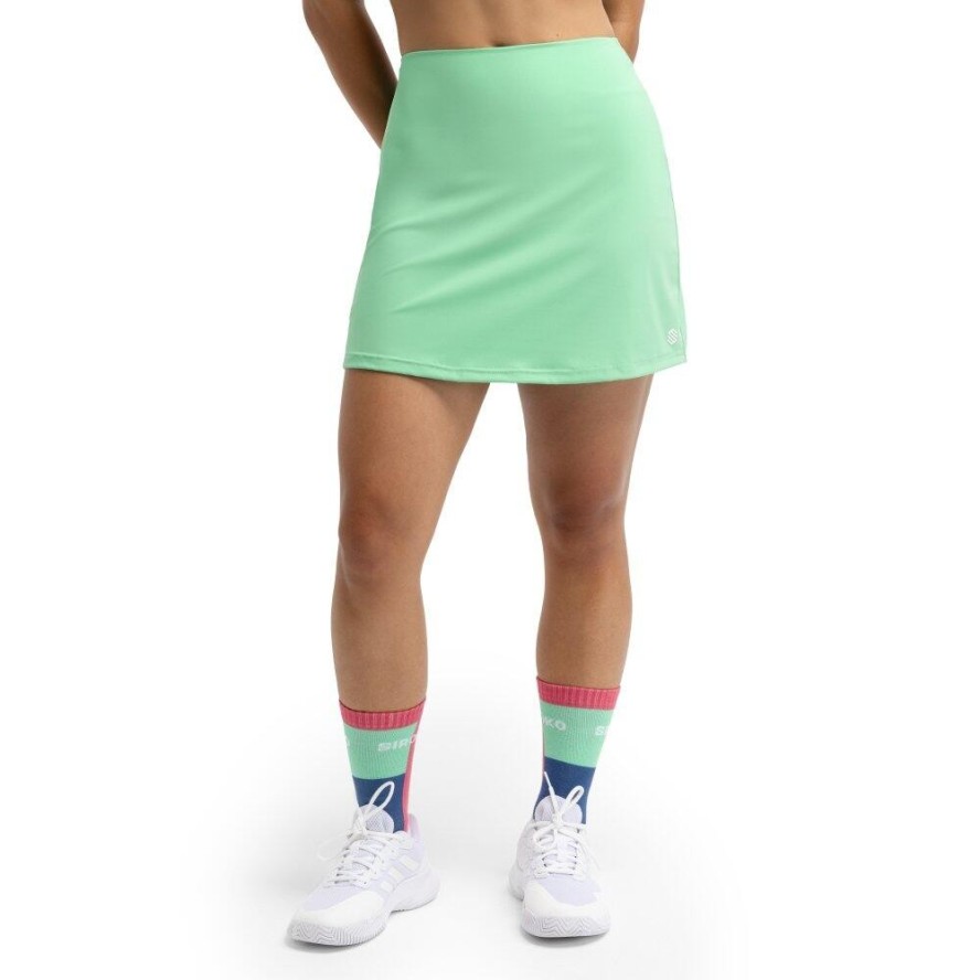 Damskie spódnico-spodenki do gry w padla Padel Siroko Bunt Green