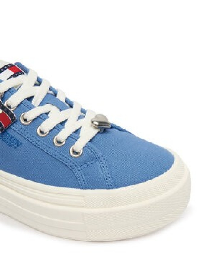 Tommy Jeans Sneakersy Tjw Flatform Sneaker Charms EN0EN02959 Niebieski