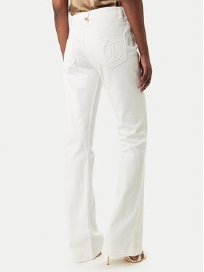 Just Cavalli Jeansy 80PAB5F3 CEWCA Biały Flare Fit