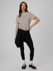 4F Legginsy dzianinowe damskie - czarne XL