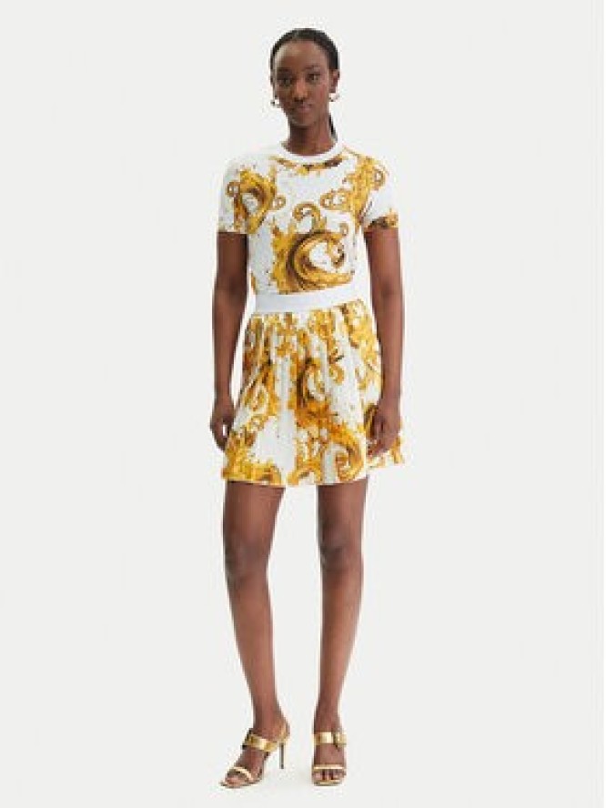 Versace Jeans Couture T-Shirt 80HAH608 JS553 Biały Regular Fit