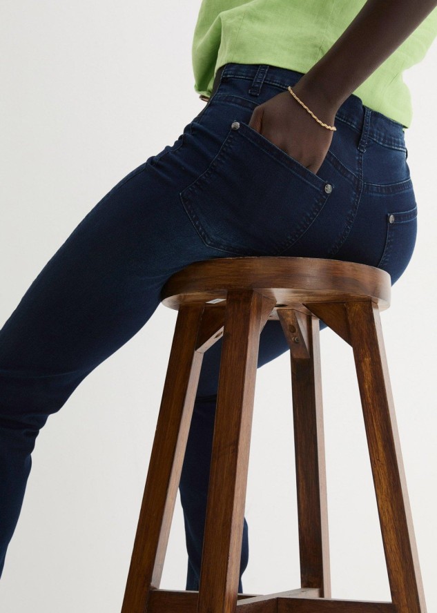 Dżinsy Skinny, mid waist, ze stretchem