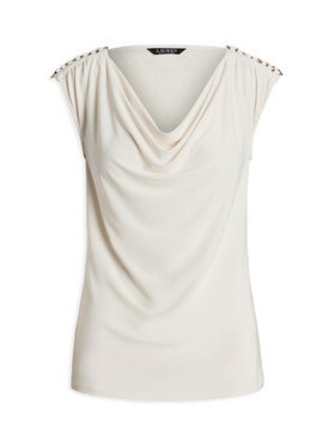 LAUREN RALPH LAUREN Bluzka 200898441001 Écru Relaxed Fit