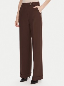 Maryley Spodnie materiałowe 25IB563/43CO Brązowy Regular Fit