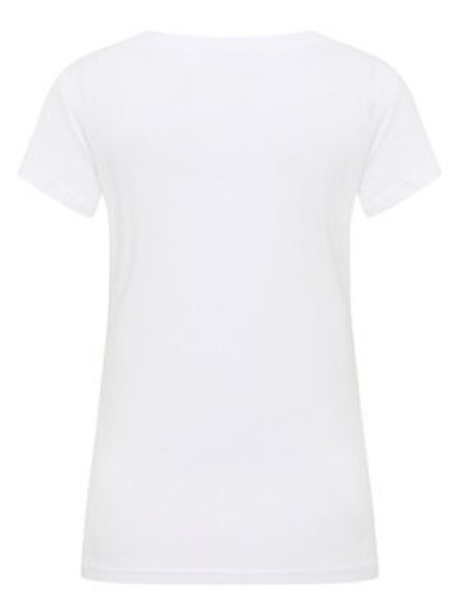 Mustang T-Shirt Beverly 1016517 Biały Slim Fit
