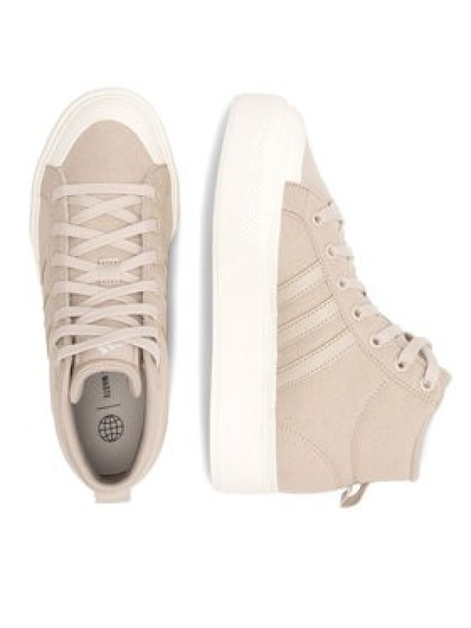 adidas Sneakersy BRAVADA 2.0 MID PLATFORM IE2315 Beżowy