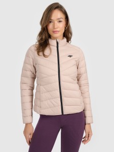 4F Kurtka z wypełnieniem syntetycznym damska - beżowa M