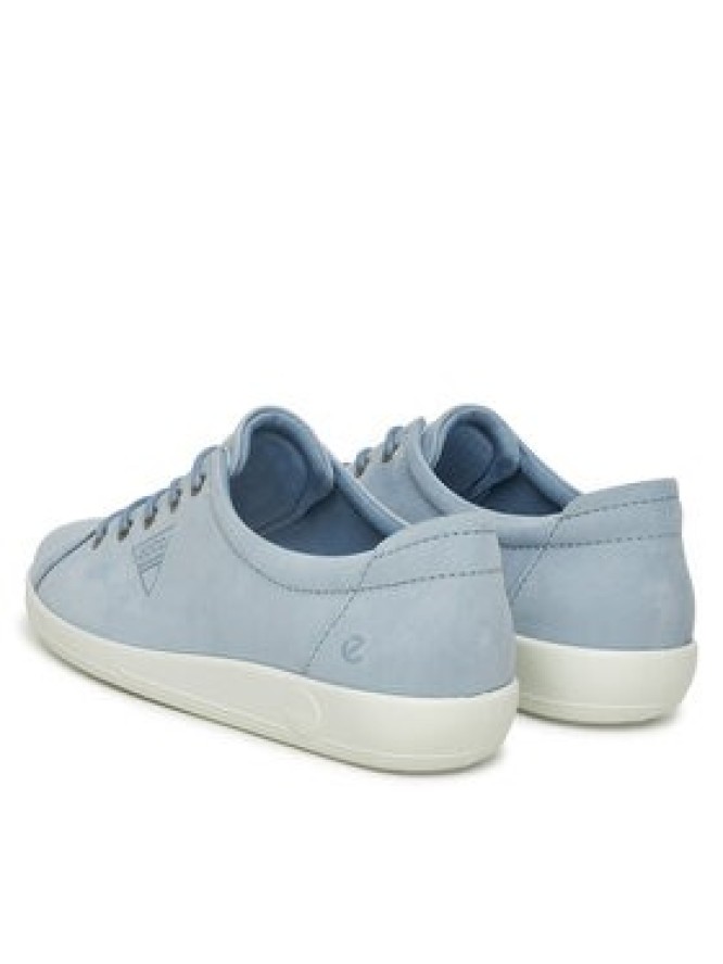 ECCO Sneakersy Soft 2.0 Tie 20650302434 Niebieski