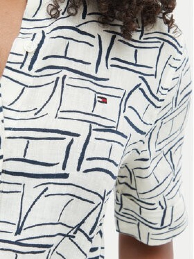 Tommy Hilfiger Sukienka koszulowa WW0WW49633 Beżowy jasny Regular Fit