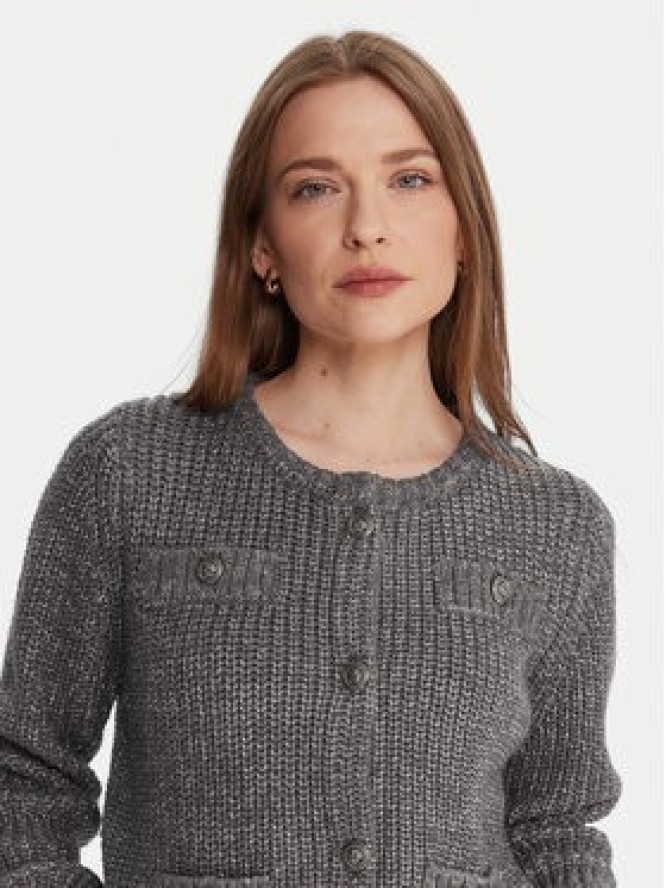 Liu Jo Kardigan MF5235 MA88A Szary Regular Fit