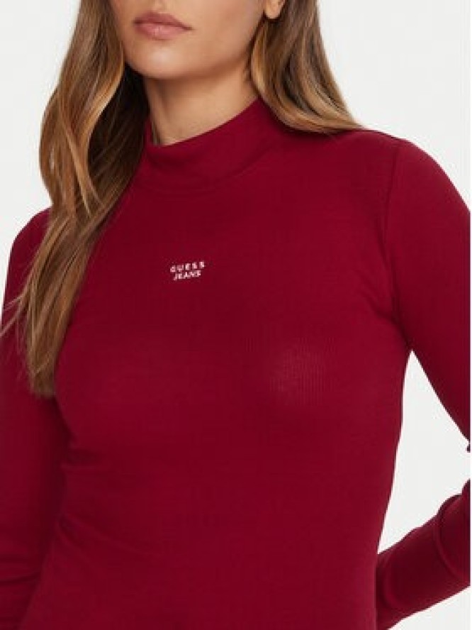 Guess Jeans Golf W5BP23 KA0H1 Czerwony Slim Fit