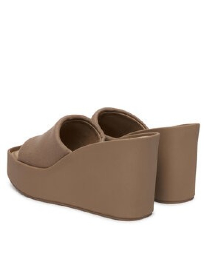 Calvin Klein Klapki Wedge 70 Sndl Canv Mg HW0HW03134 Beżowy