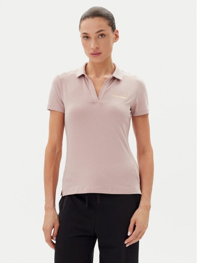 EA7 Emporio Armani Polo 7W000266 AF12500 U4079 Różowy Regular Fit