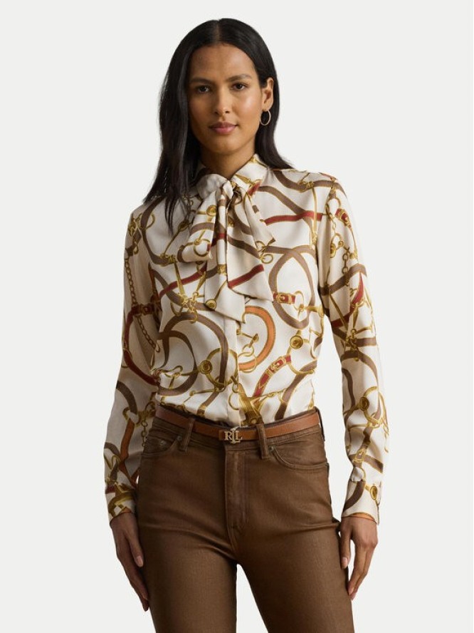 LAUREN RALPH LAUREN Koszula 200979807001 Biały Straight Fit