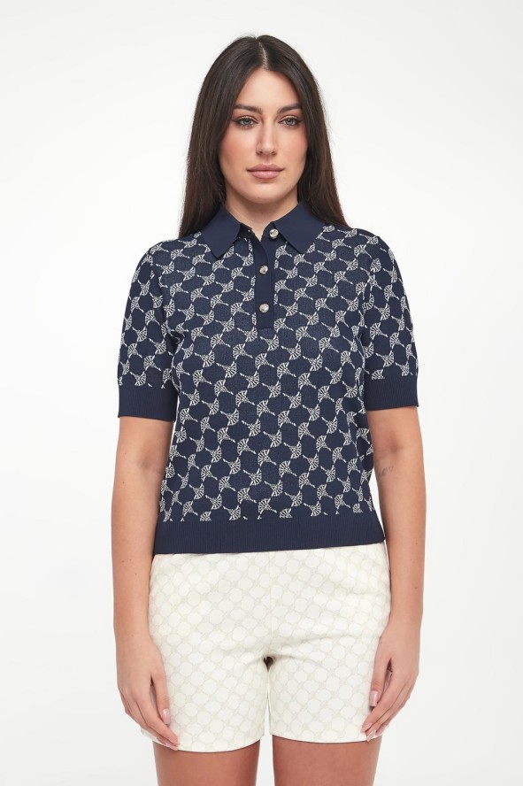 Polo damskie z logo Kella JOOP!