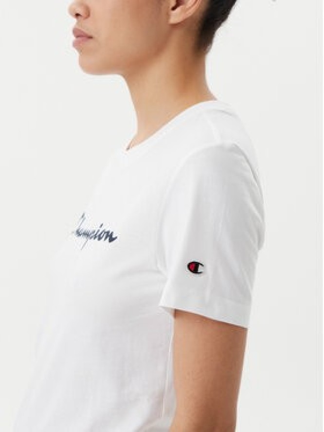 Champion T-Shirt 118090 Biały Slim Fit