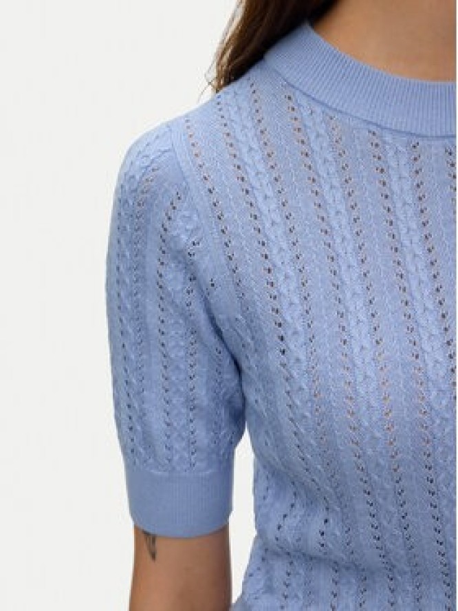 Vero Moda Sweter Morena 10321893 Błękitny Slim Fit