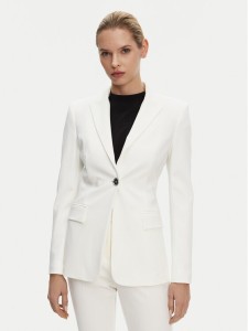 PINKO Marynarka 104903 A1L3 Biały Regular Fit